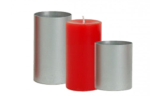 Seamless Aluminum Candle Round Mold 4.5"