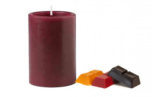 Burgandy Solid Candle Color
