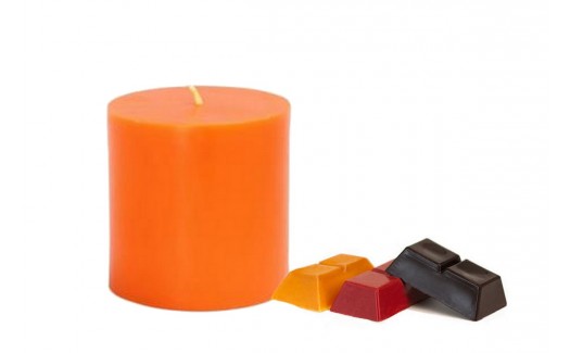 Orange Solid Candle Color